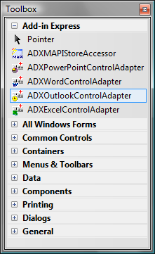 Adding host-specific control adapter