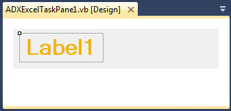 Custom .NET controls on an Excel task pane