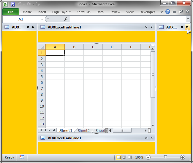 Advanced task panes in Excel 2010
