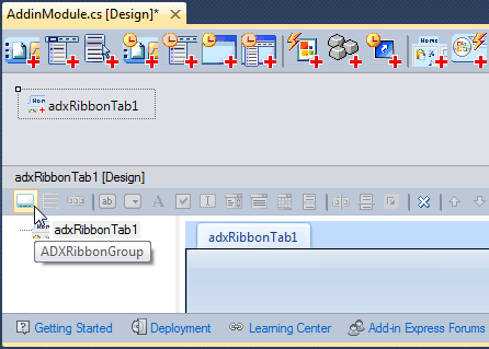 Adding a Ribbon group to a Ribbon tab