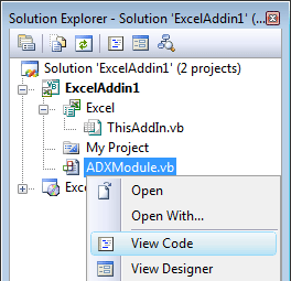 Add-in Express module